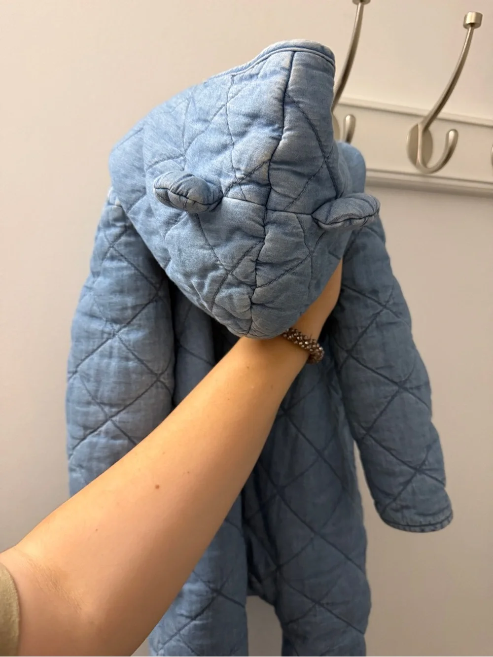 GAP Light Blue Quilted Baby Jacket